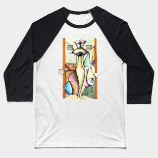 Pharaoh of the Vengeful Eye Coloured Baseball T-Shirt